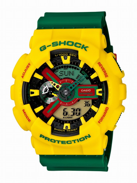 G-SHOCK推出全新系列表款Rastafarian Pack，極具牙買加民族風格特色