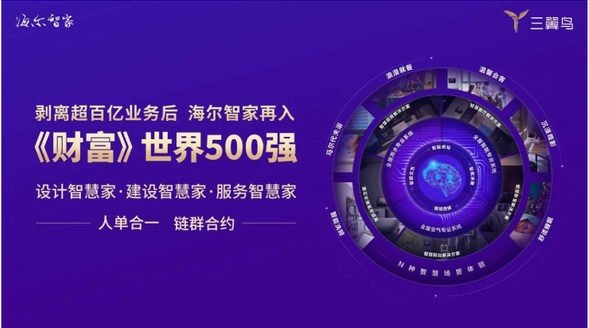 剝離超百億業(yè)務(wù)后，海爾集團(tuán)旗下海爾智家再入《財(cái)富》世界500強(qiáng)