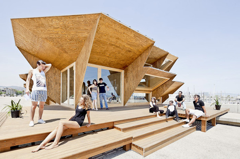 The Endesa Pavillion，2011年巴塞羅那智能城市大會中的控制室， 這個房子不用電